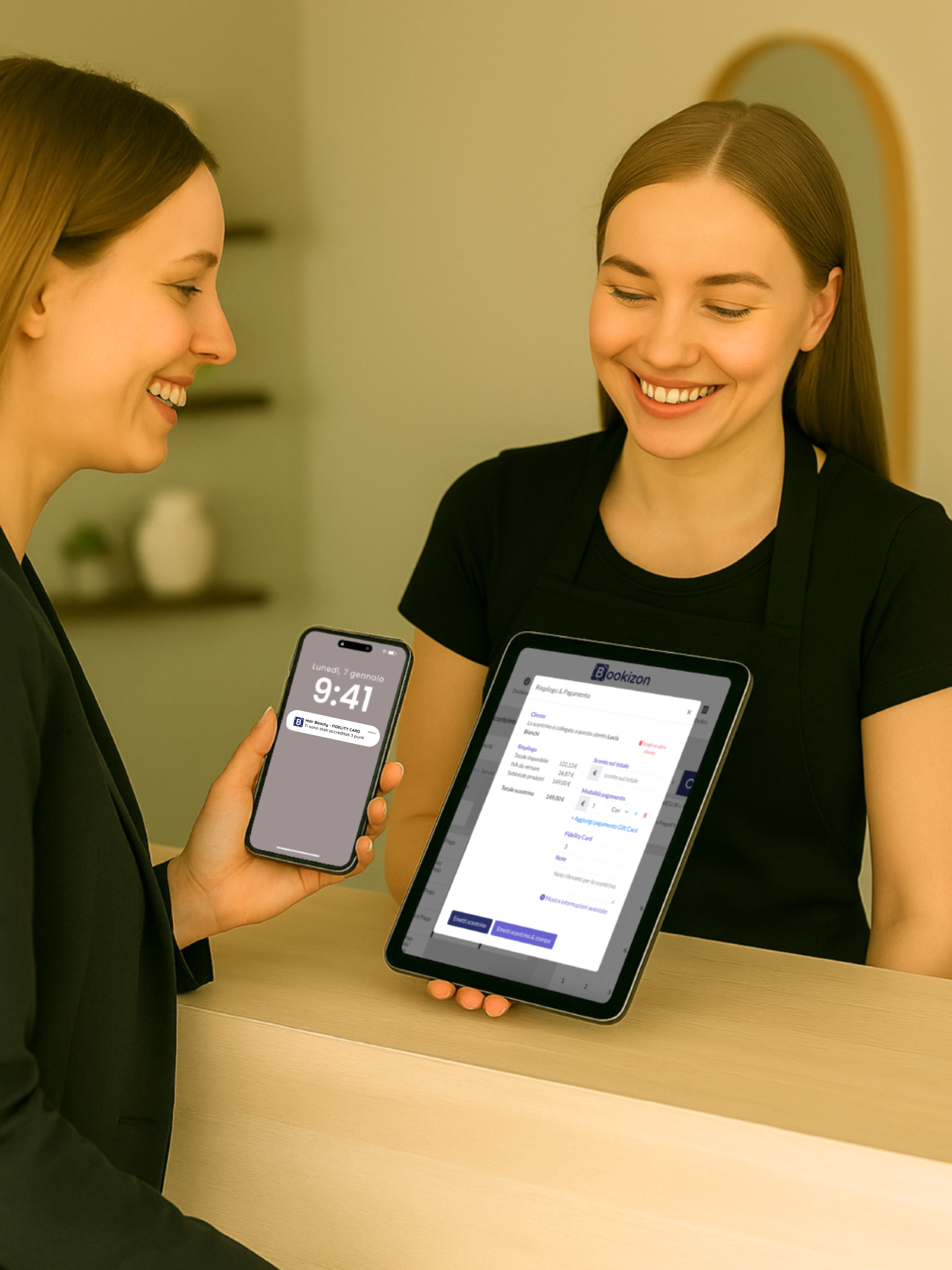 scontrino digitale saloni di bellezza